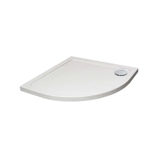 Hydro45 Stone Resin 1000mm x 1000mm Quadrant Shower Tray White