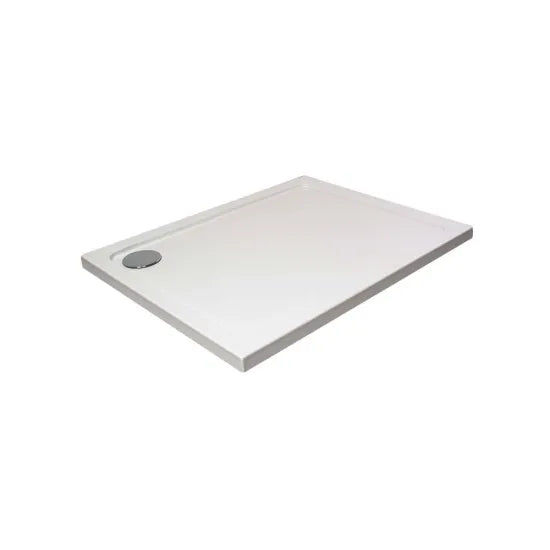 Hydro45 Stone Resin 1000mm x 1000mm Square Shower Tray White