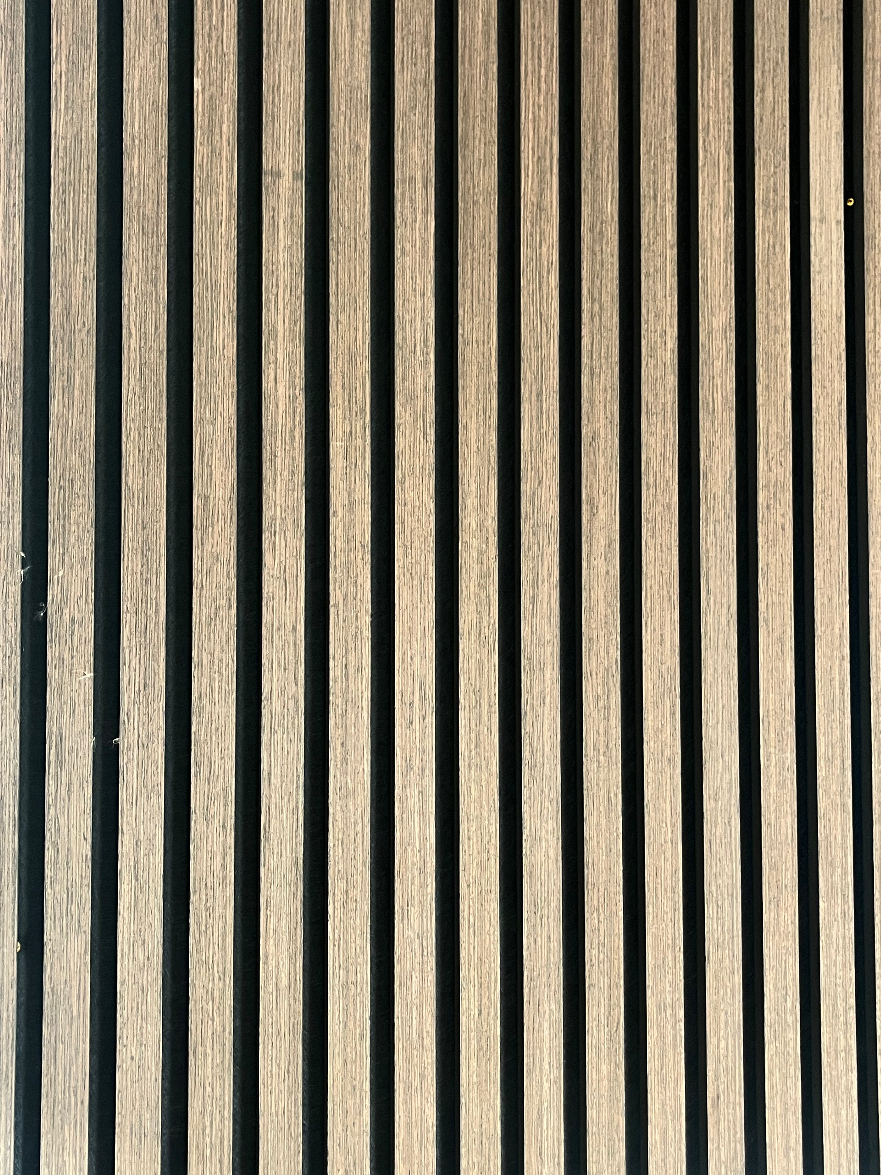 Acoustic Slatted Wall Panel 240 x 60cm - Smoked Oak x 1 panel