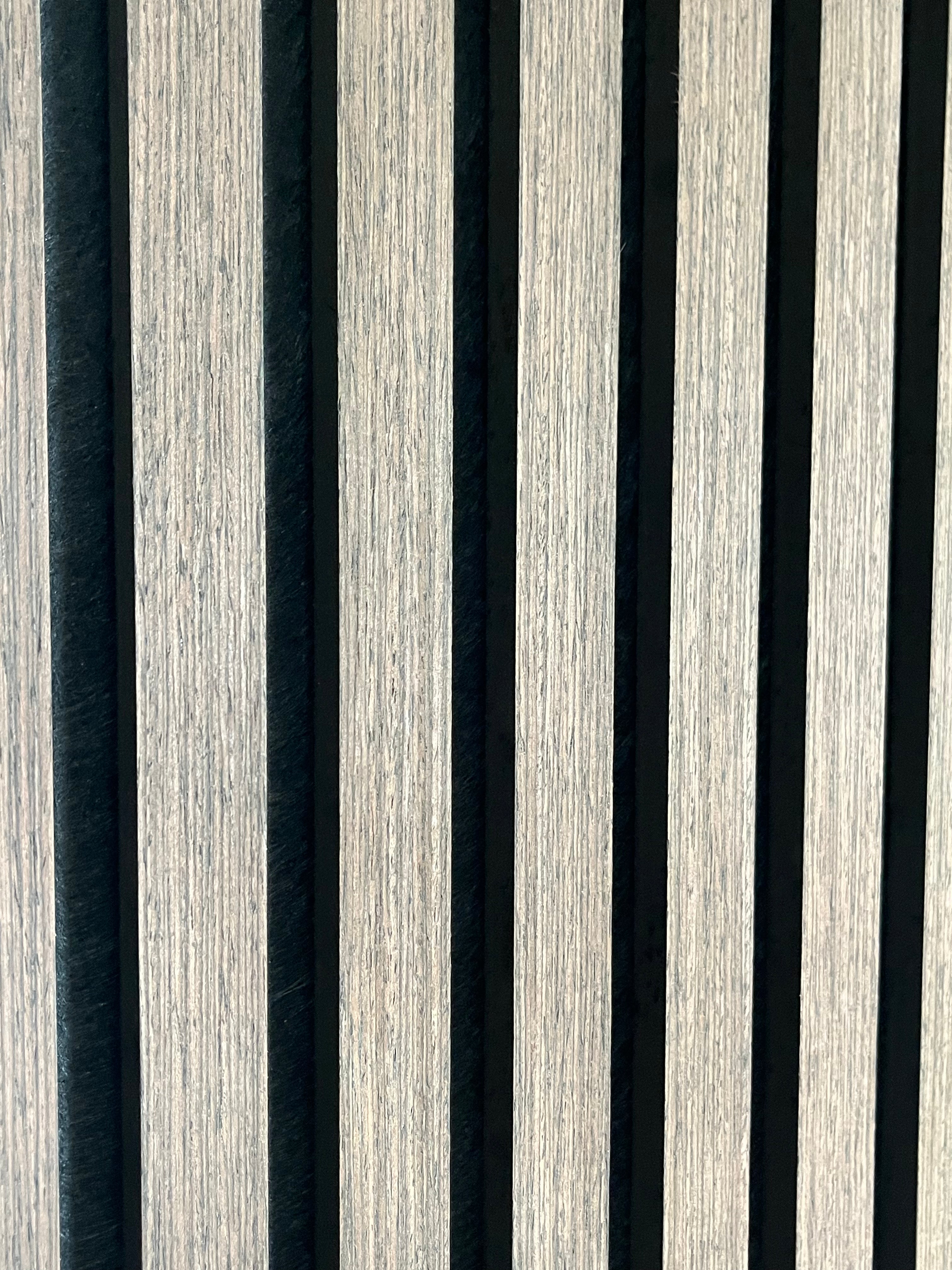 Acoustic Slatted Wall Panel 240 x 60cm - Smoked Oak x 1 panel