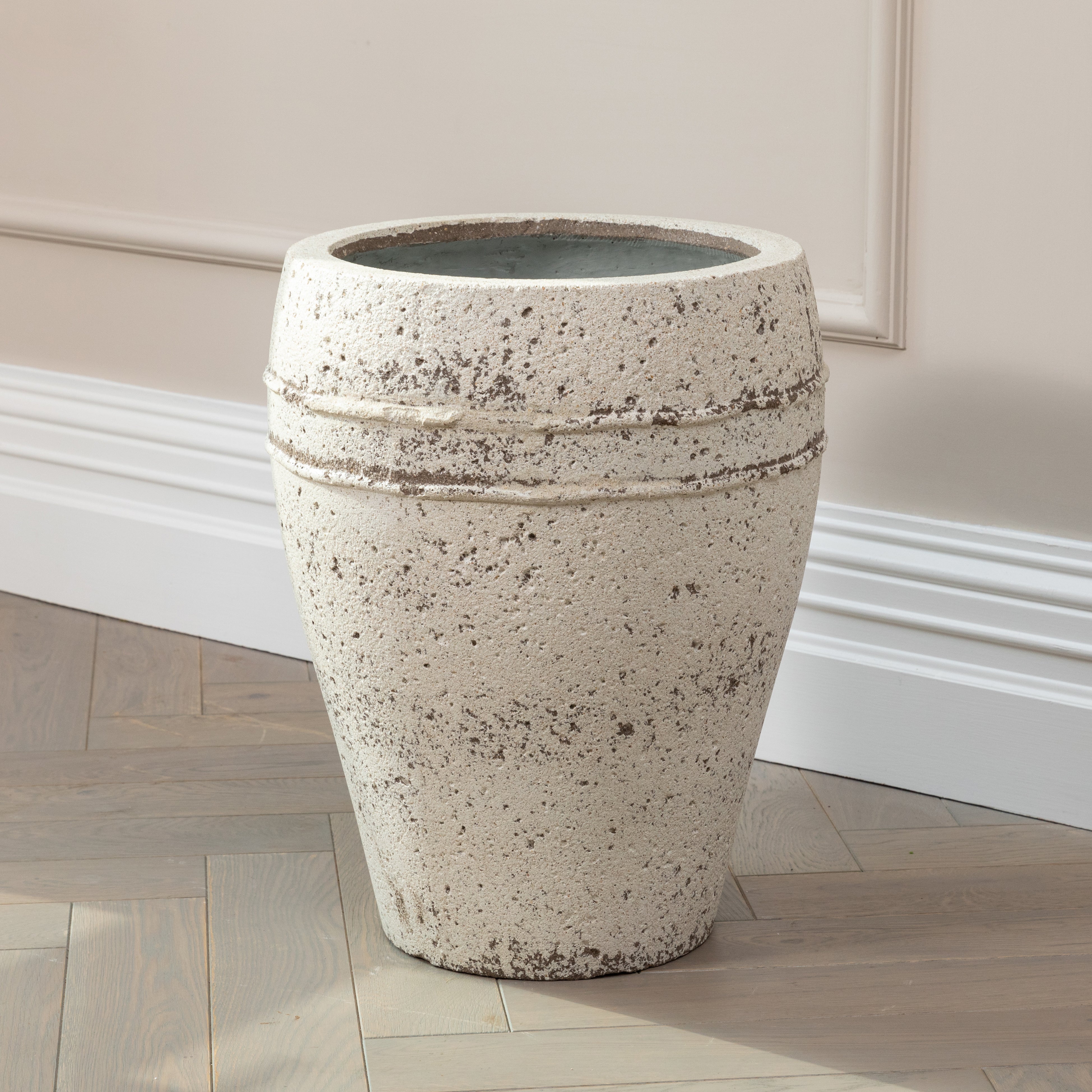 Ares White Stone Planter