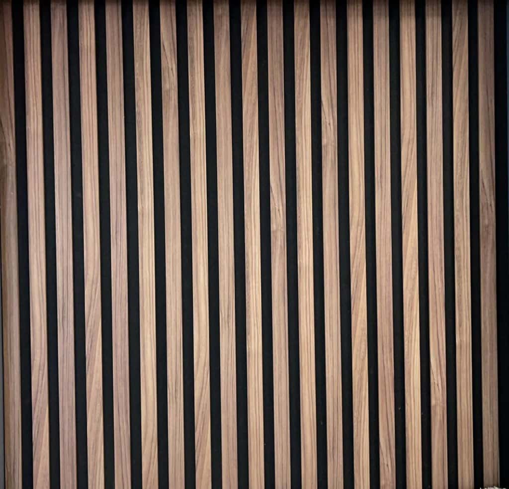 244cm x 60cm  MDF Premium Acoustic Wall Panel Light Walnut