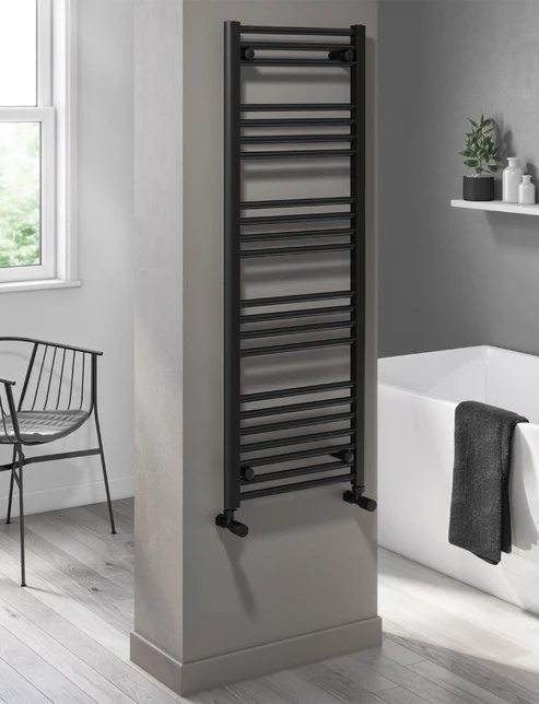 LoCo Straight Ladder Towel Rail  500 x 1800 Matt Black