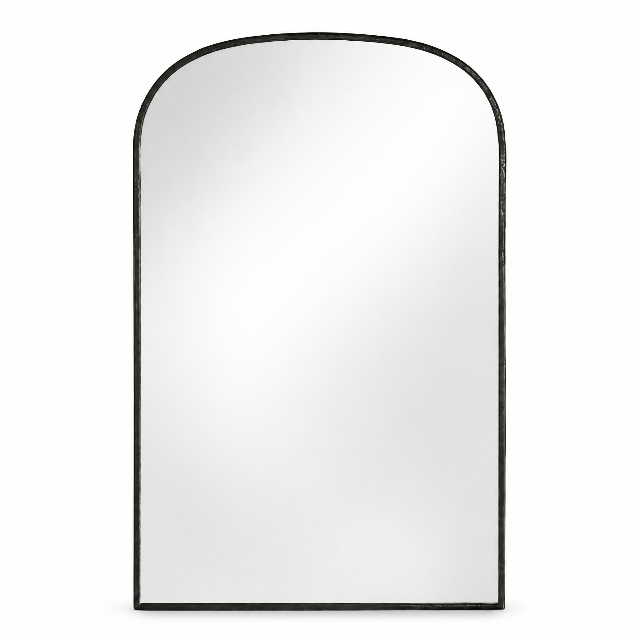 Black Aluminium Alloy Arched Full-Length Standing Mirror | 100cm x 200cm