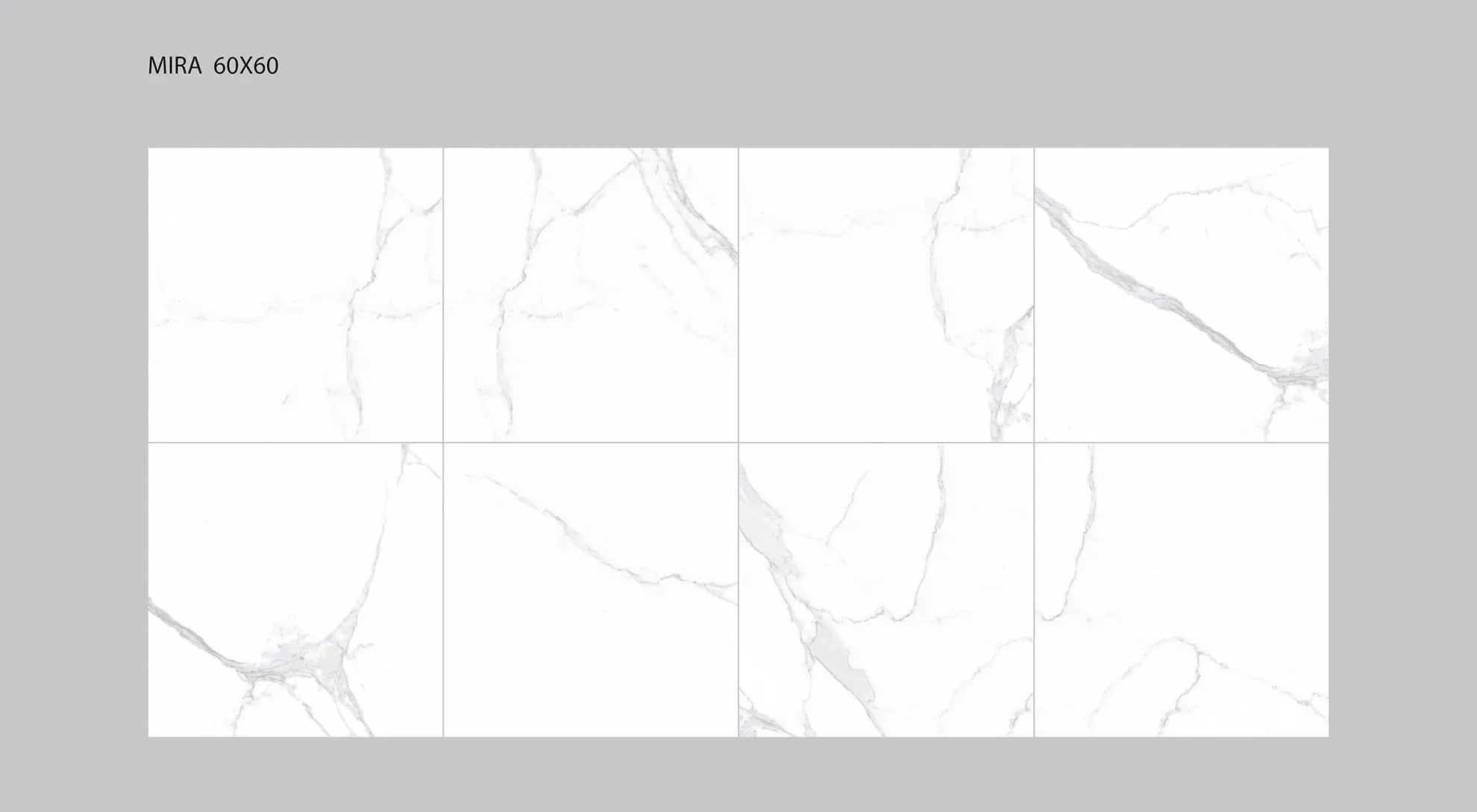 Mira Matt Calacatta Porcelain Tile – 60 x 120cm