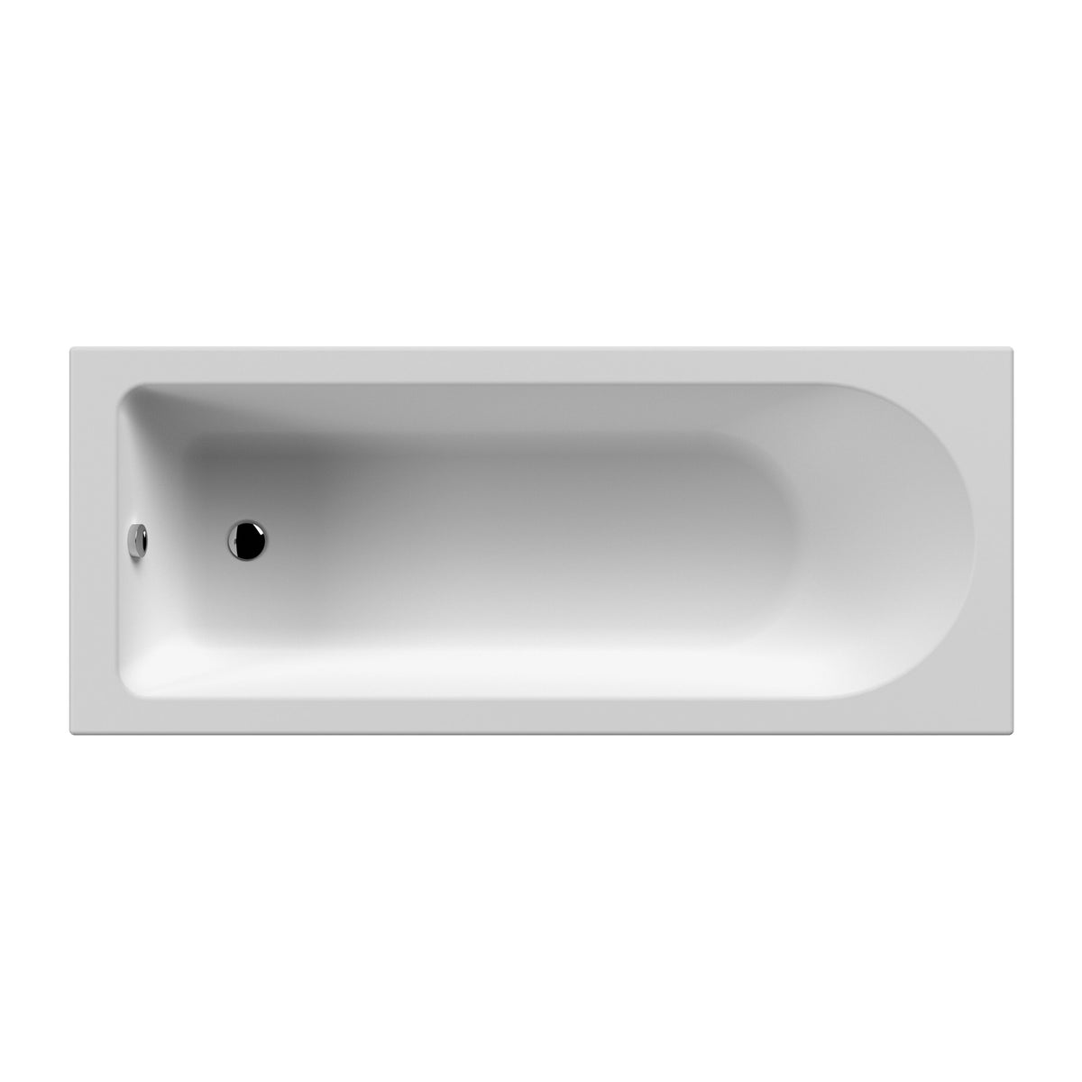 nuie Barmby 1700mm x 700mm Round Single Ended Bath With Legs - Main product image