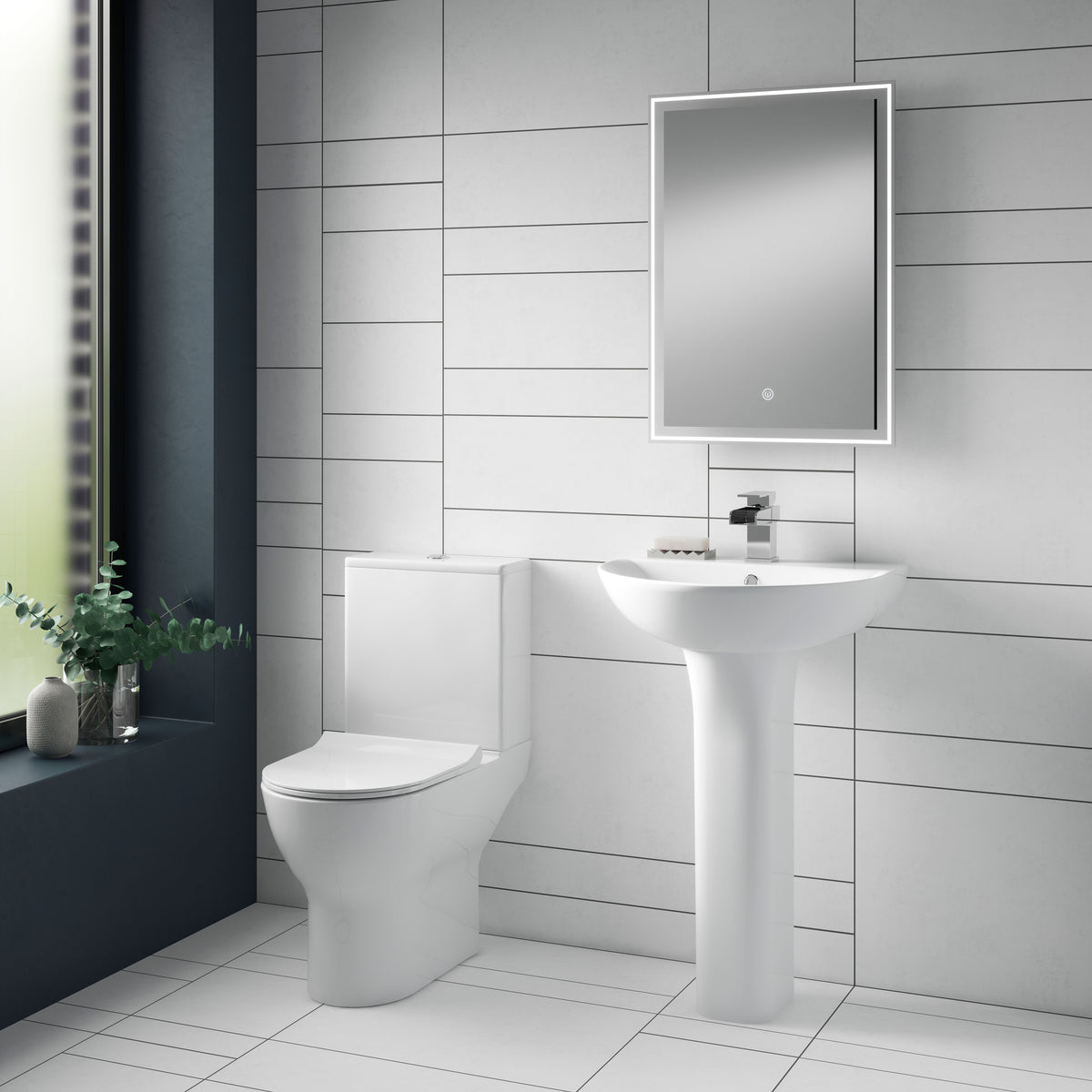 nuie Freya Close Coupled Toilet - Lifestyle image