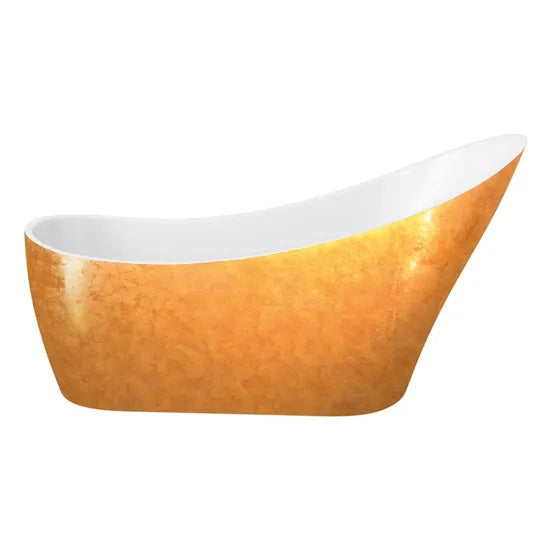 Elementa Seriea 1720mm Copper Slipper Freestanding Bath