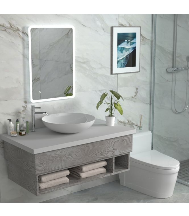 Synergy Yama 500mm x 700mm LED Mirror with Touch Sensor & Dual Orientation