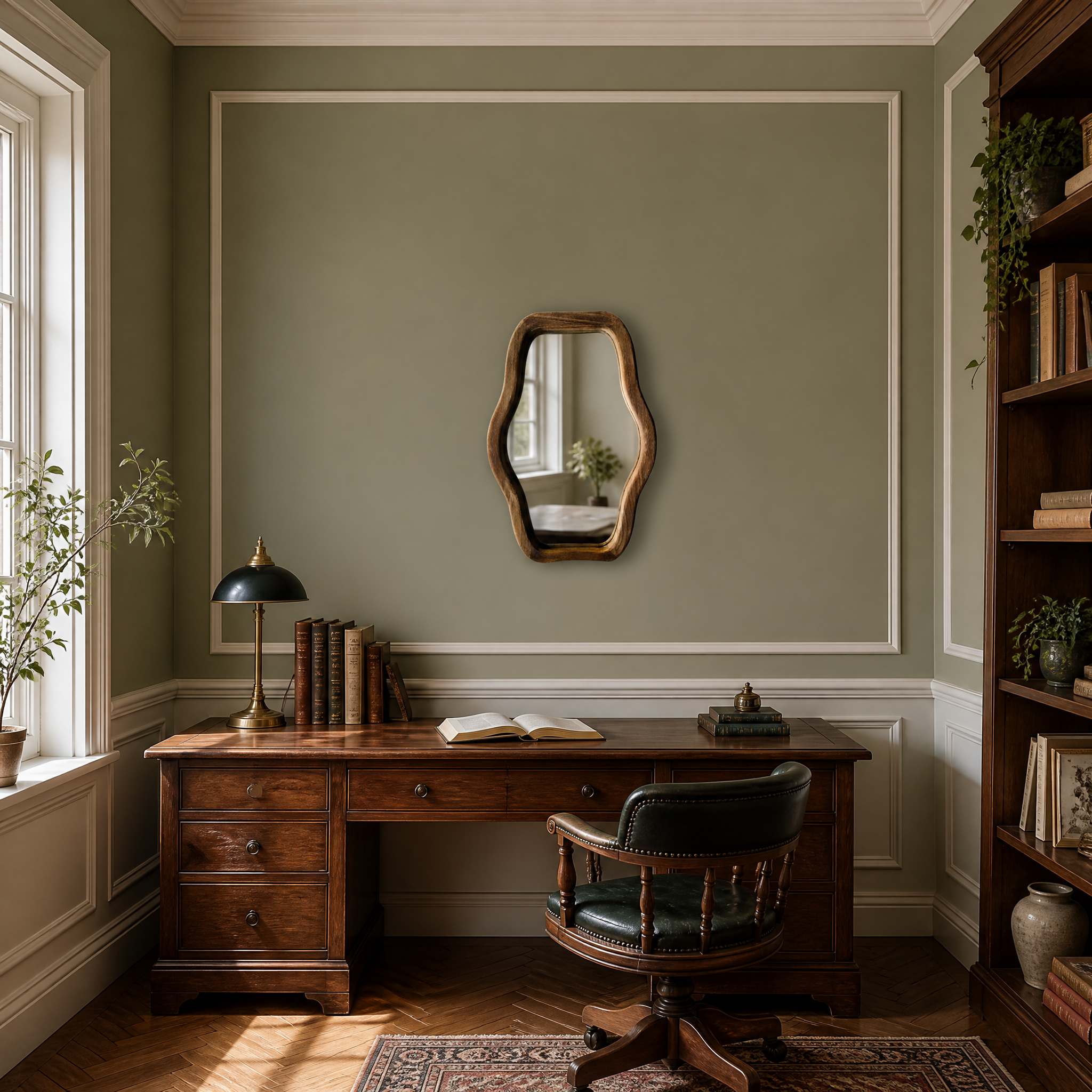 Wooden Petal Decorative Mirror | 40cm x 60cm