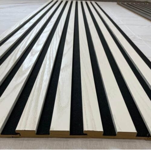 244cm x 60cm MDF Premium Acoustic Wall Panel White