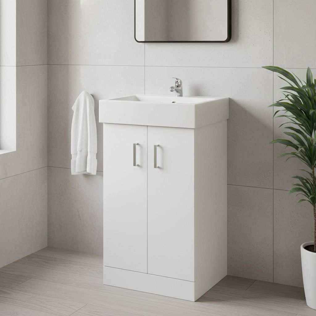 Tite 450mm Floor Standing 2 Door Vanity Basin Unit