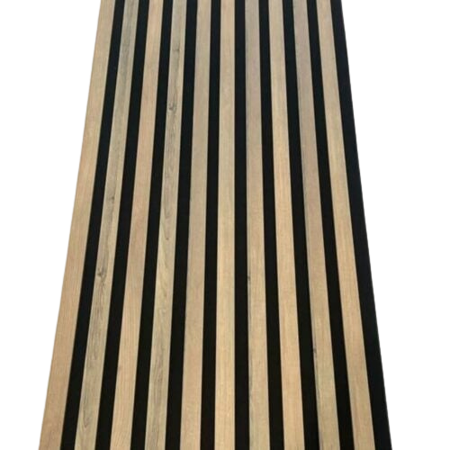 244cm x 60cm MDF Premium Acoustic Wall Panel Ash Wood
