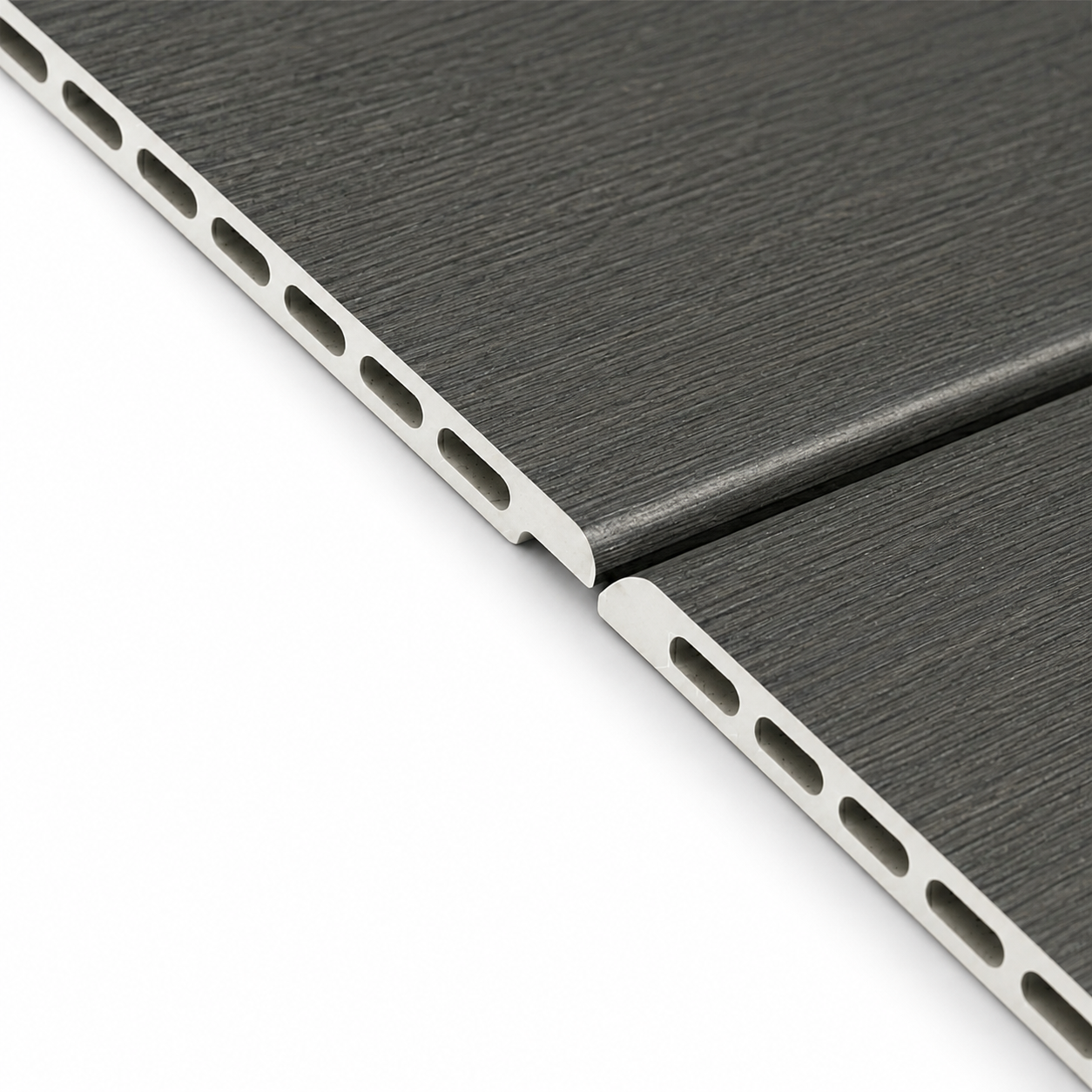WPC Flat Wall Panels | Outdoor | 236cm x 40.5cm | 5 Pack | Ash Grey