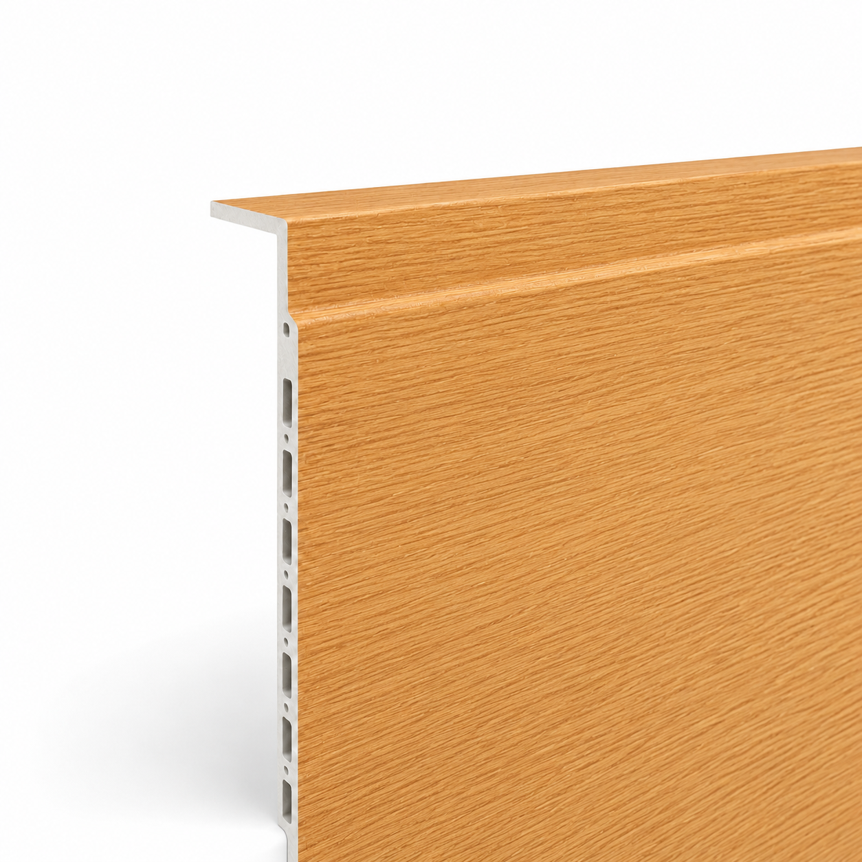 WPC Flat Wall Panels | Outdoor | 236cm x 40.5cm | 5 Pack | Light Oak