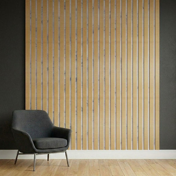 Acoustic Slat Wall Panels | Premium UltraWide Slats | 240cm x 60cm | L