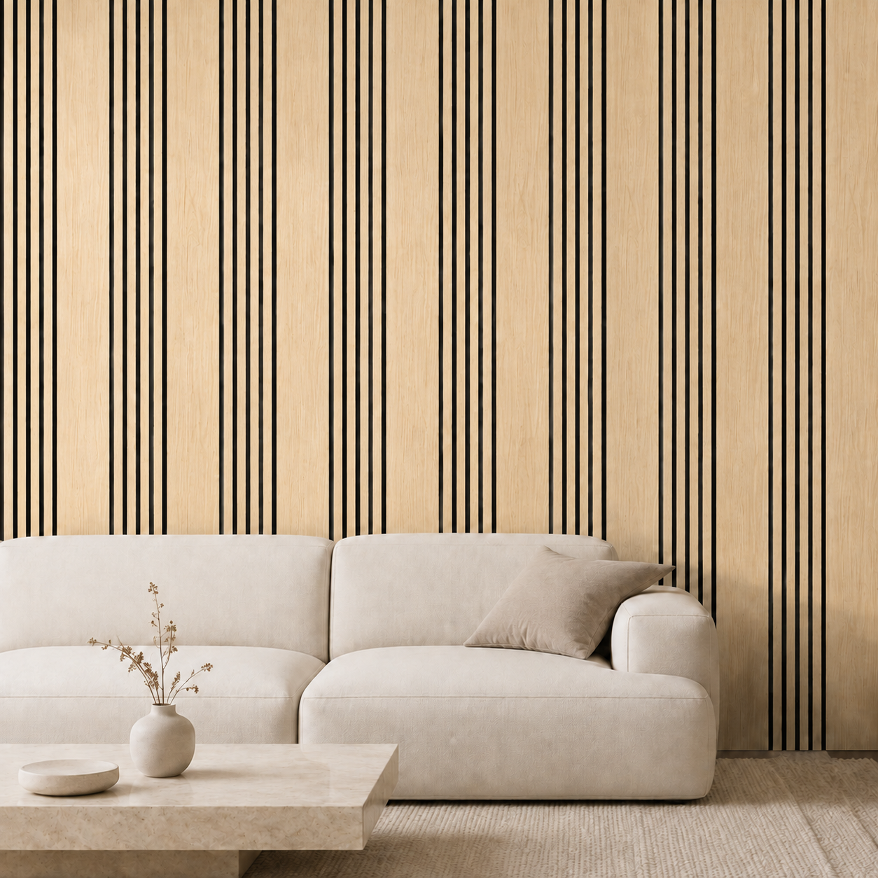 Infinity Multi Width Acoustic Wall Panel - Oak