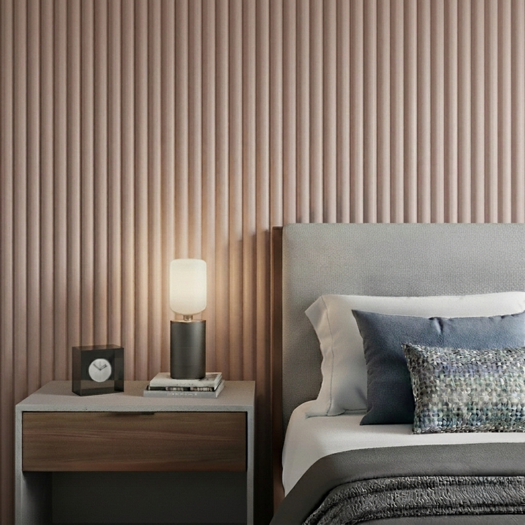 Paintable Ribbed MDF Wall Panel (240cm x 60cm)