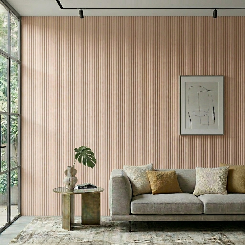Paintable Mini-Ribbed MDF Wall Panel (240cm x 60cm)