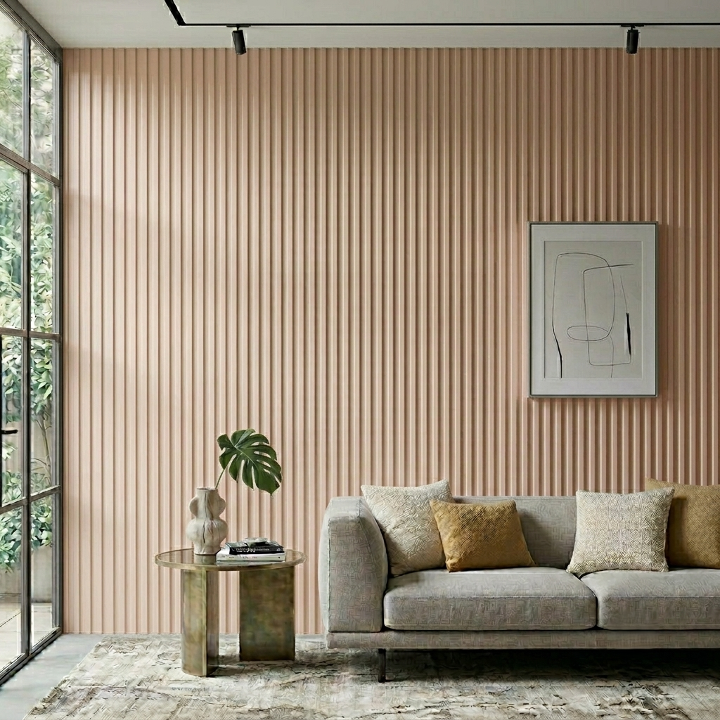 Paintable Slatted MDF Wall Panel (240cm x 60cm)