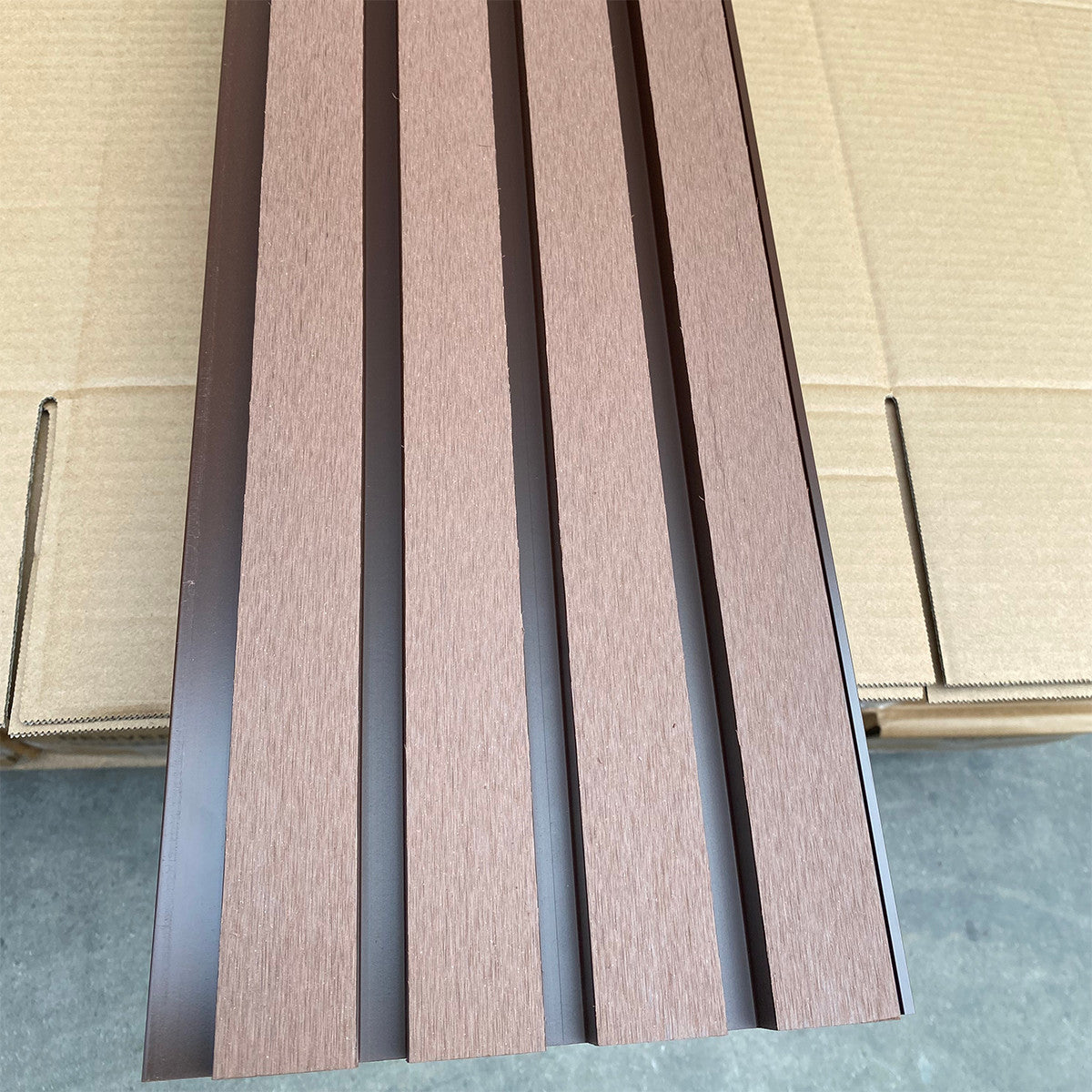 PH Pro Range Outdoor Composite Slat Wall Panel - Walnut - supplier image 4