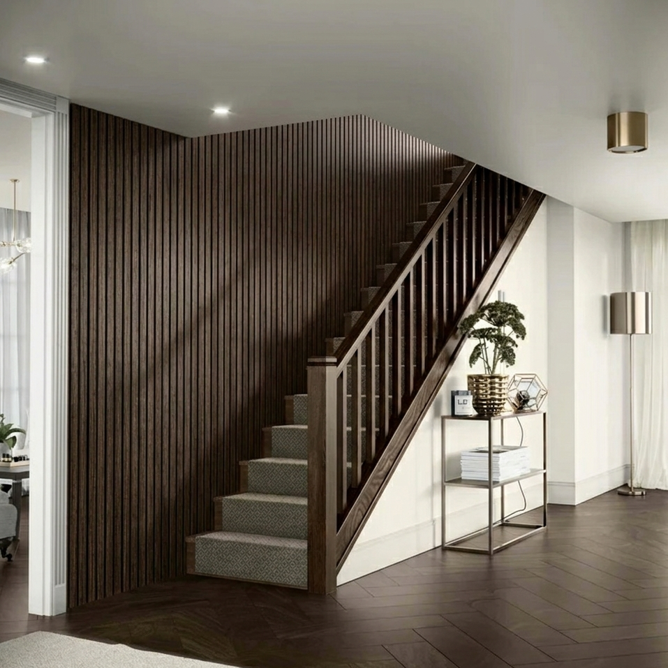 Acoustic Slat Wall Panels | Pack Of 2 | 295cm x 60cm | SMOKE