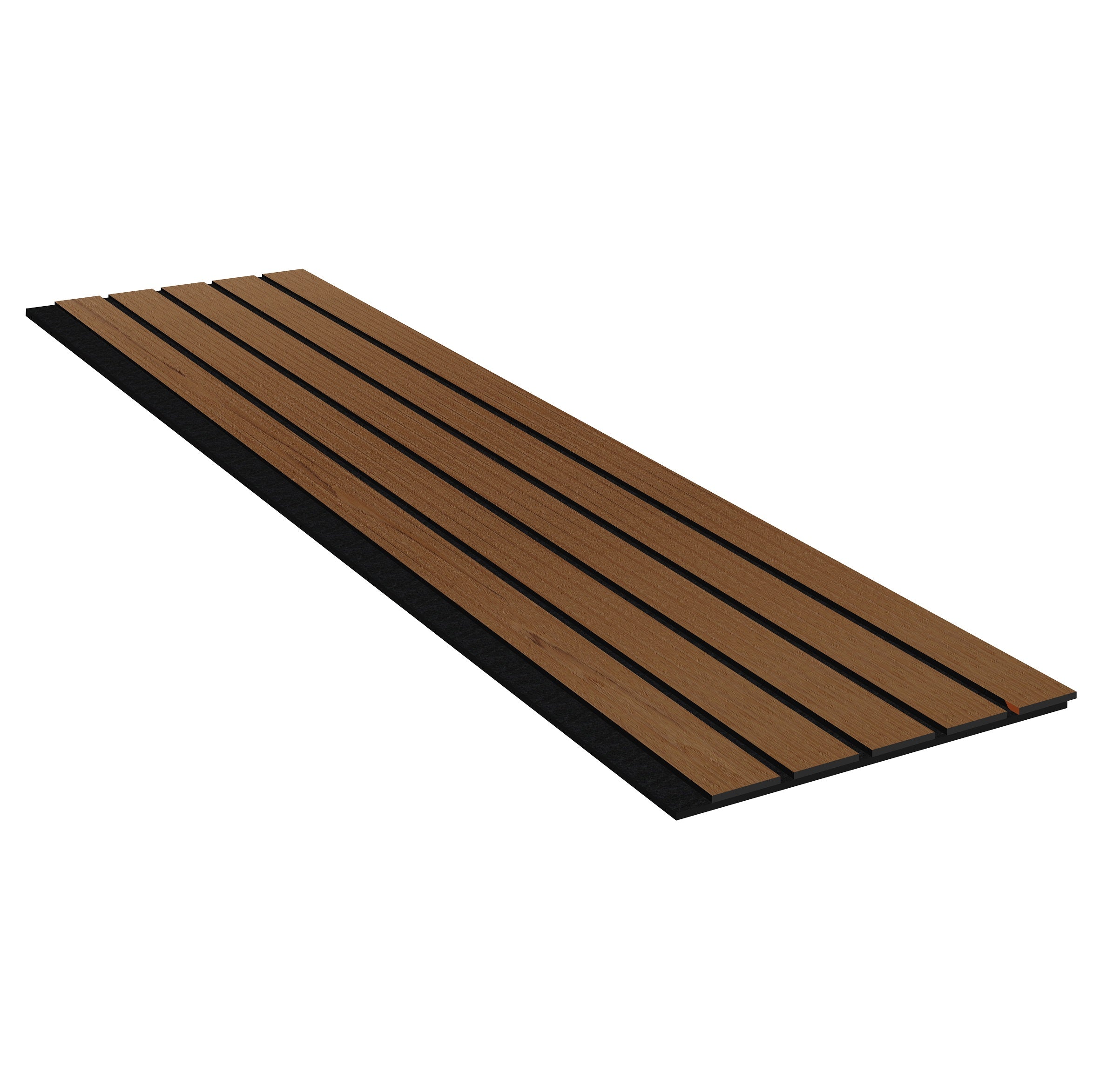 Acoustic Slat Wall Panels | Premium UltraWide Slats | 240cm x 60cm | Teak Oak