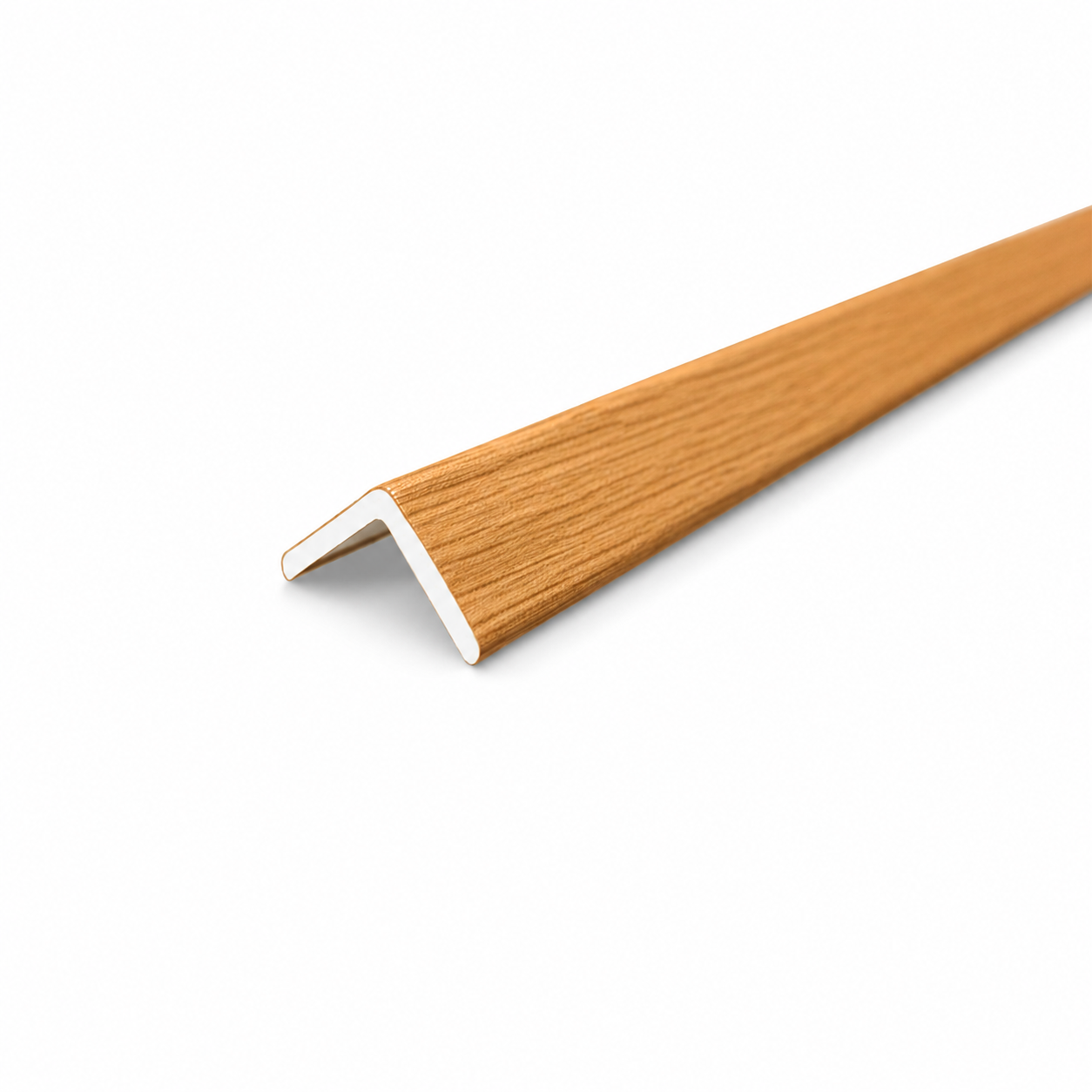 WPC Matching End Trims | Indoor & Outdoor | 235cm x 2cm x 2cm | 4 Pack | Light Oak