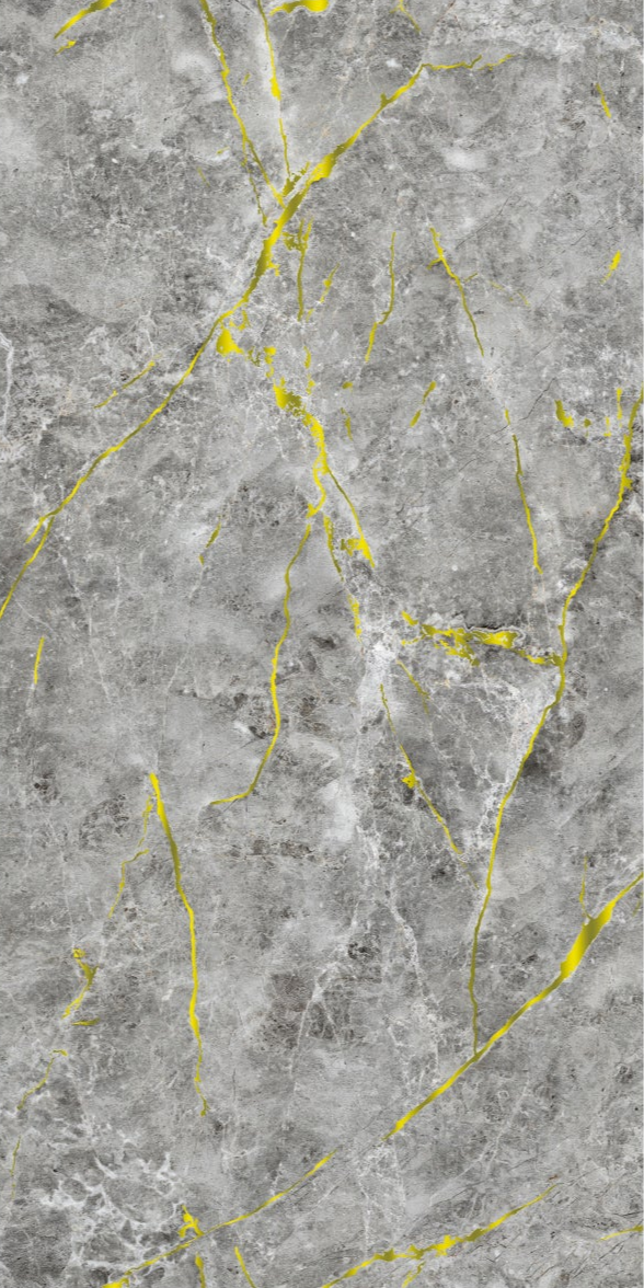 Bathroom & Shower Wall Panels | 240cm X 60cm | Grey & Gold Marble Effect | 100% Waterproof